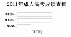 湖北大学成教网公布：2011年湖北省成人高考成绩查询